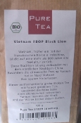 vietnam, black lion, verpackung rückseite